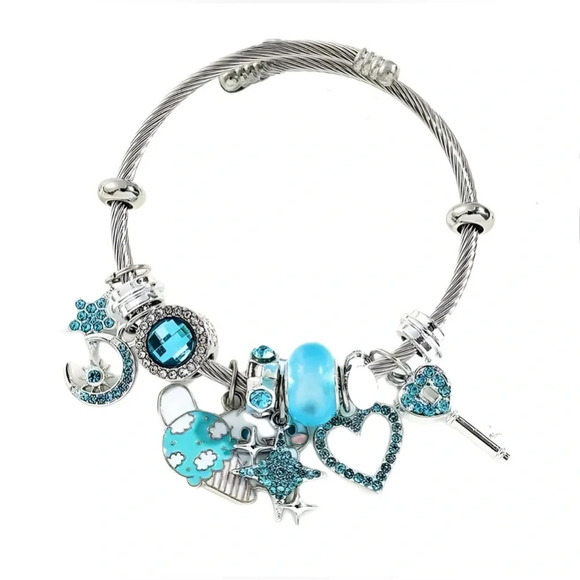 NIB-Sanrio’s Cinnamoroll Studded Charm Bracelet - Picture 4 of 5